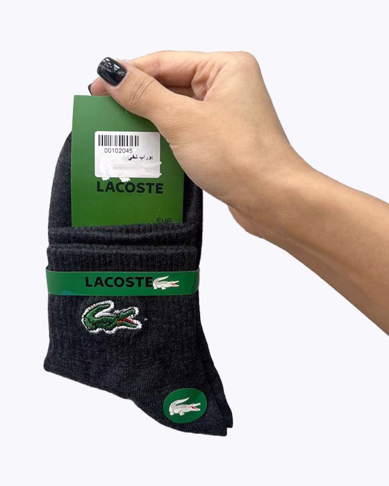 جوراب نیم ساق نخی زنانه LACOSTE